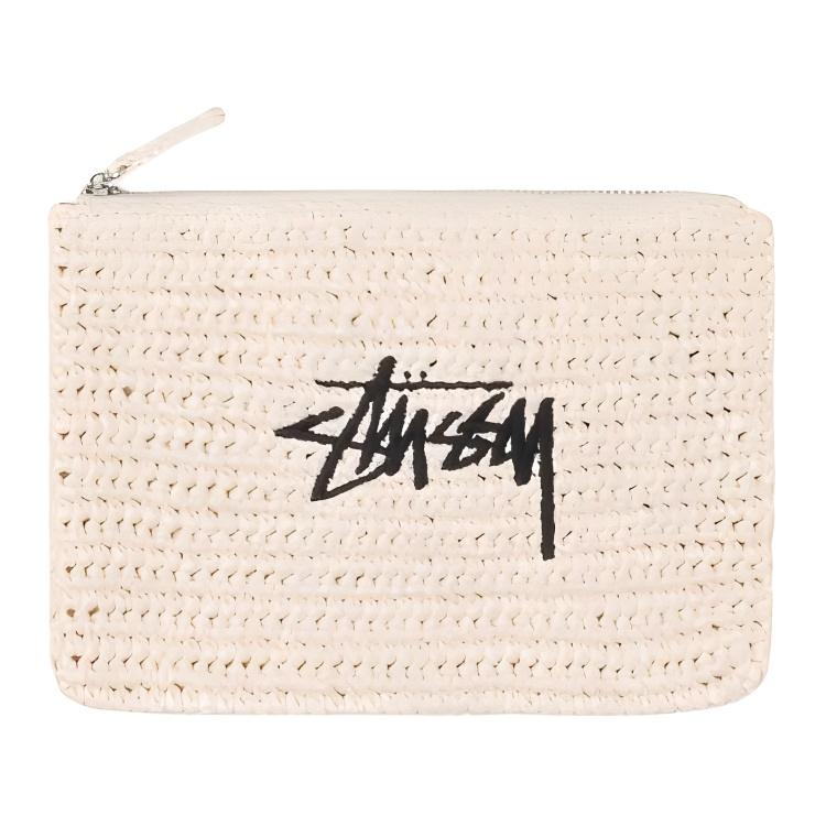 SASOM | กระเป๋า Stussy Polypropylene Clutch Womens Ivory เช็คราคา